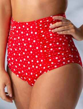14305 Pour Moi Mini Maxi Super High Waist Brief - 14305 Red
