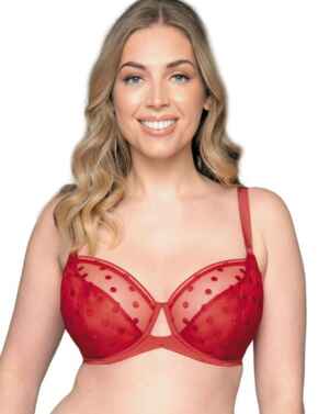 CK015100 Curvy Kate Top Spot Balcony Bra - CK015100 Red