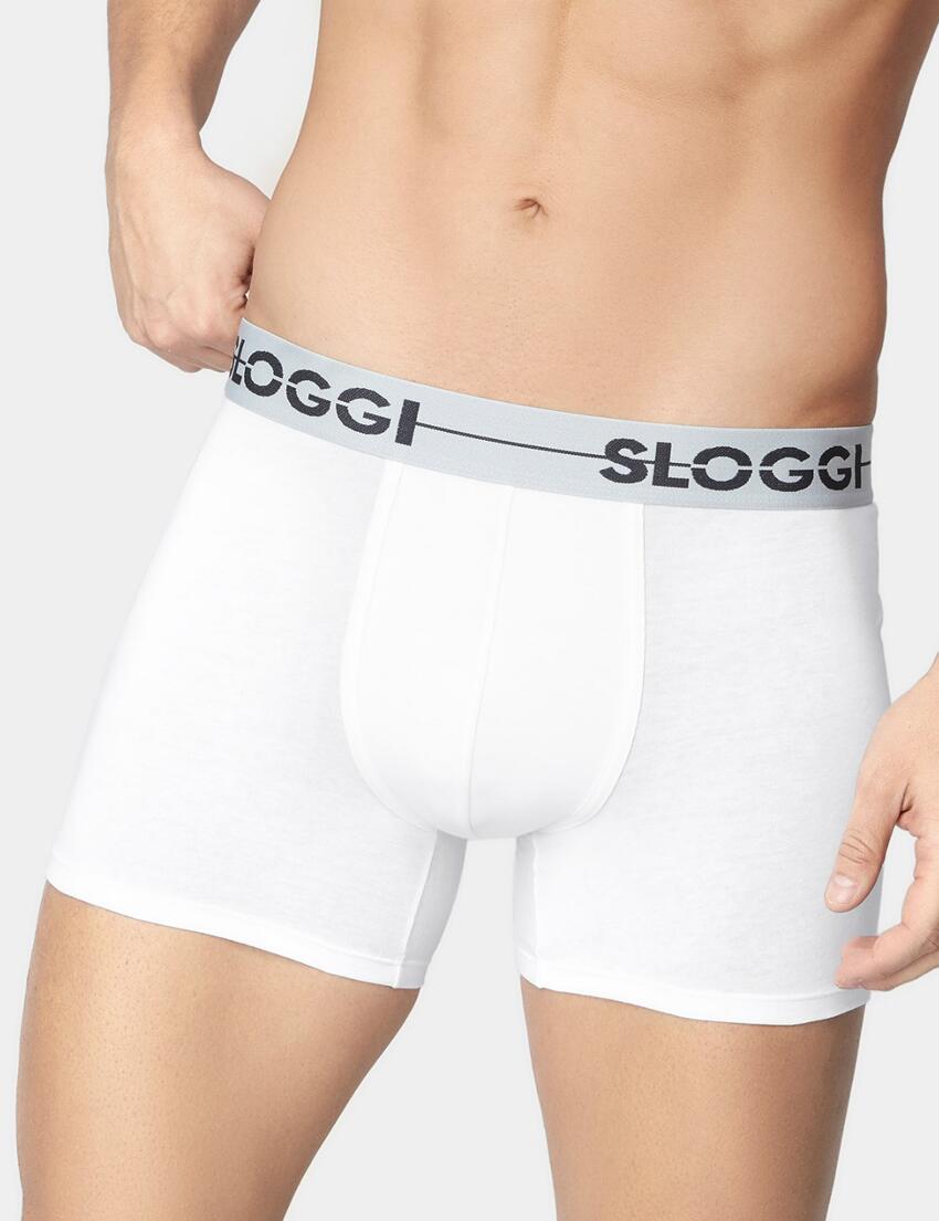Sloggi Men Go Boxer Short 3 Pack Grey/Combination