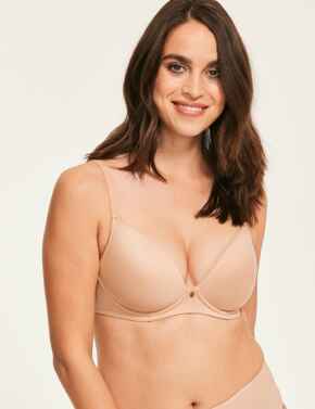 1831002 Figleaves Smoothing Plunge Bra - 1831002 Nude