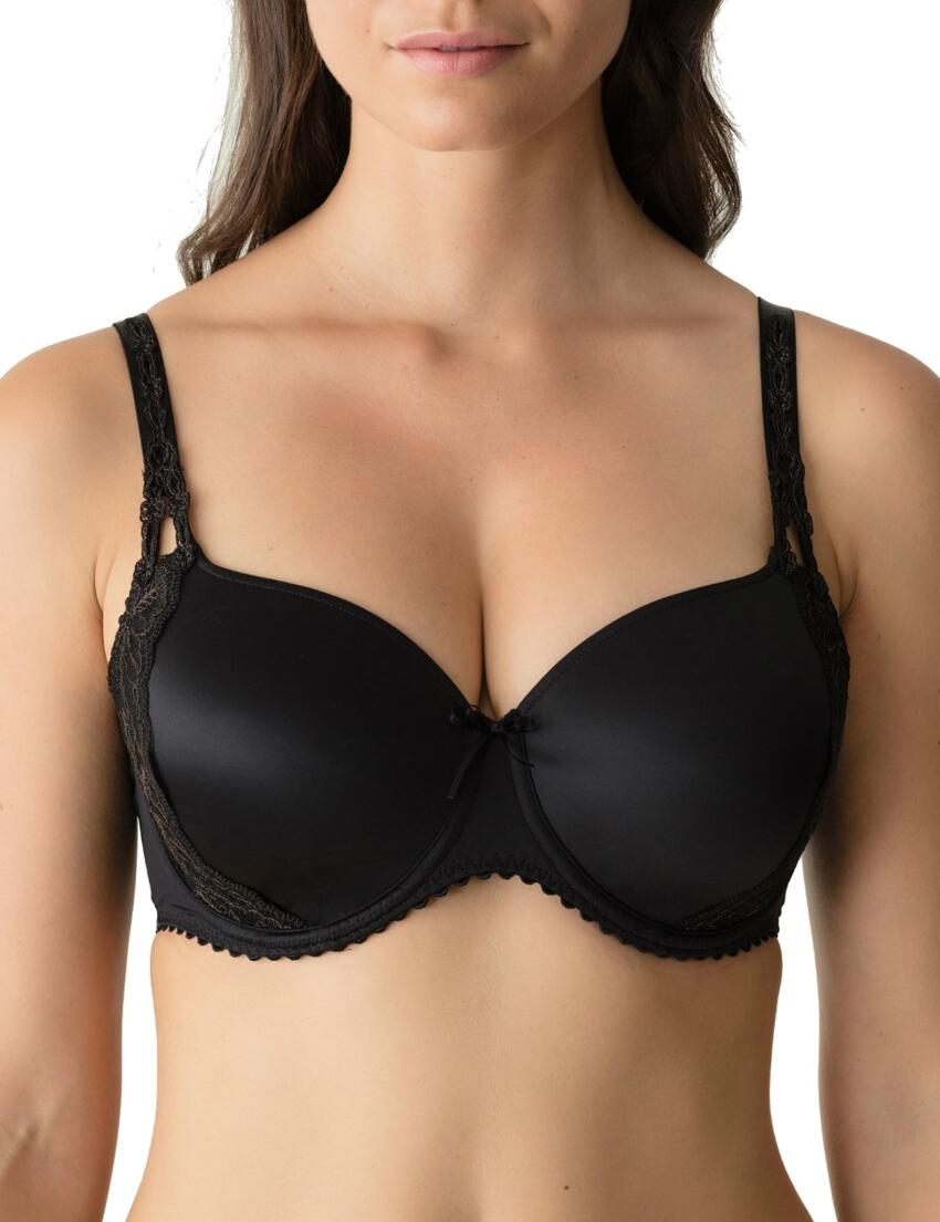 Prima Donna Delight Padded Heart-Shaped Full Cup Bra Black