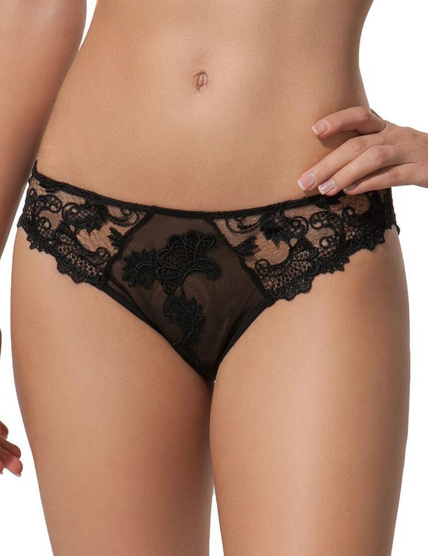 ACC0788 Lise Charmel Dressing Floral Italian Brief - ACC0788 Noir