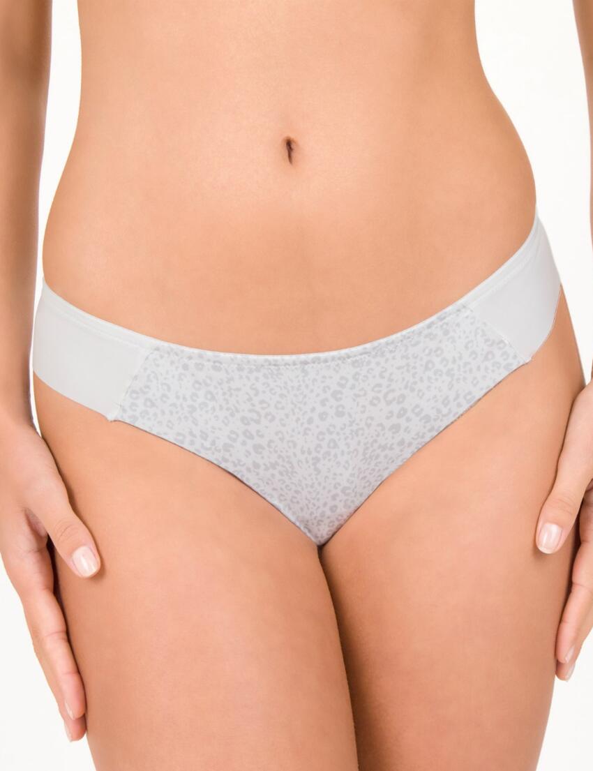 812865 Conturelle by Felina Solid Print String Thong - 812865 Platin Animal