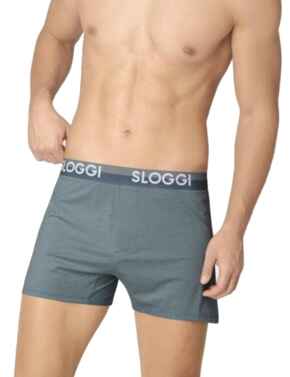 10198050 Sloggi Men Slim Fit Boxer  - 10198050 Secret Lagoon