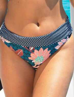 11203 Pour Moi Reef Fold Over Bikini Brief  - 11203 Abstract Floral