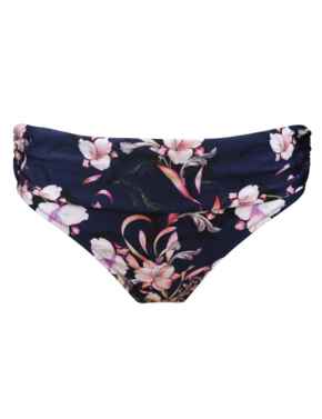 12903 Pour Moi Orchid Luxe Fold Over Bikini Brief - 12903 Navy/Pink