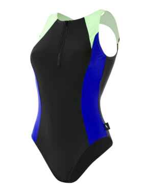 811395C746 Speedo Hydrasuit Swimsuit - 811395C746 Black/Blue