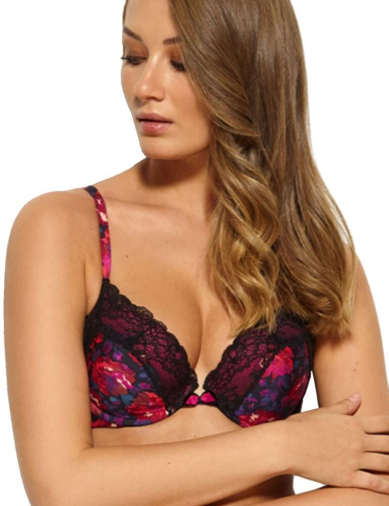 14801 Gossard Vintage Bloom Padded Plunge Bra - 14801 Floral Print