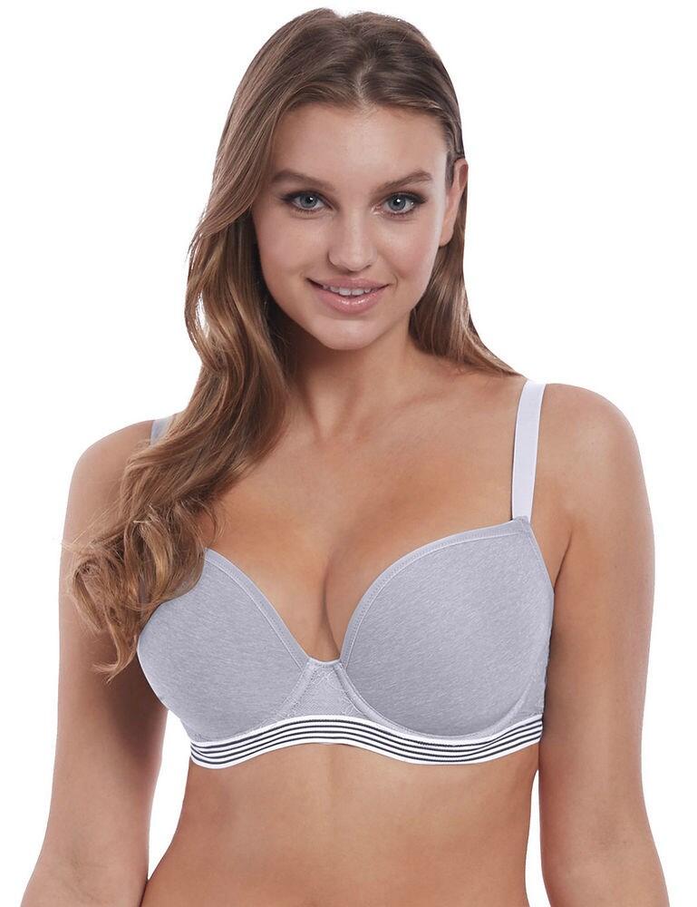 5420 Freya Wild Moulded Plunge Bra - 5420 Grey Leopard