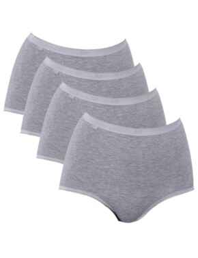 Sloggi Basic+ Maxi Brief 3 Pack + 1 Free Grey Combination
