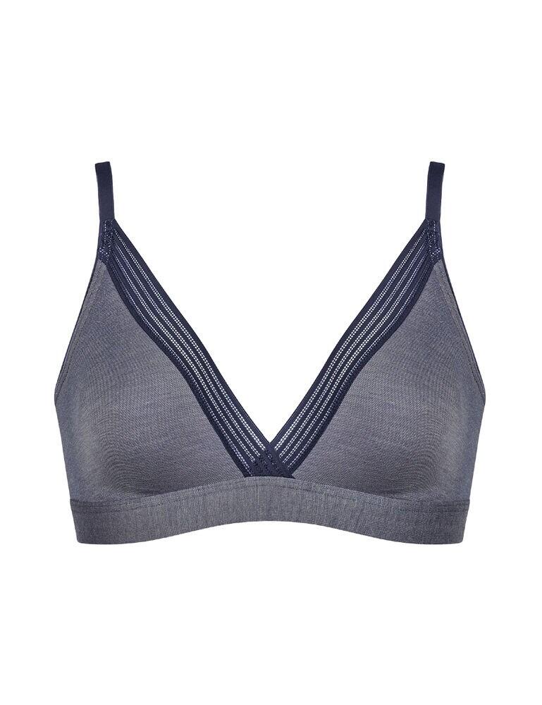 10198129 Sloggi WOW Embrace Bralette Bra - 10198129 Blue/ Light Combination