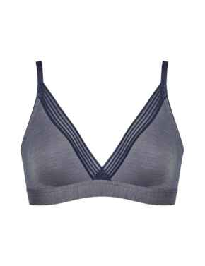 10198129 Sloggi WOW Embrace Bralette Bra - 10198129 Blue/ Light Combination