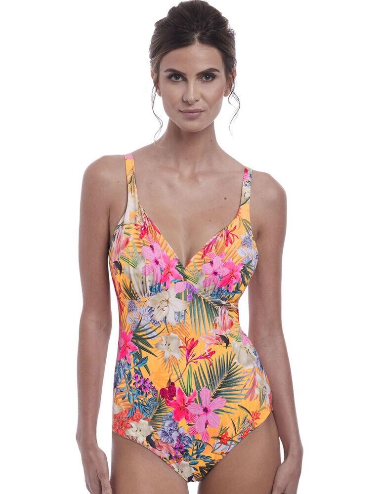 6588 Fantasie Anguilla Plunge Swimsuit - 6588 Saffron
