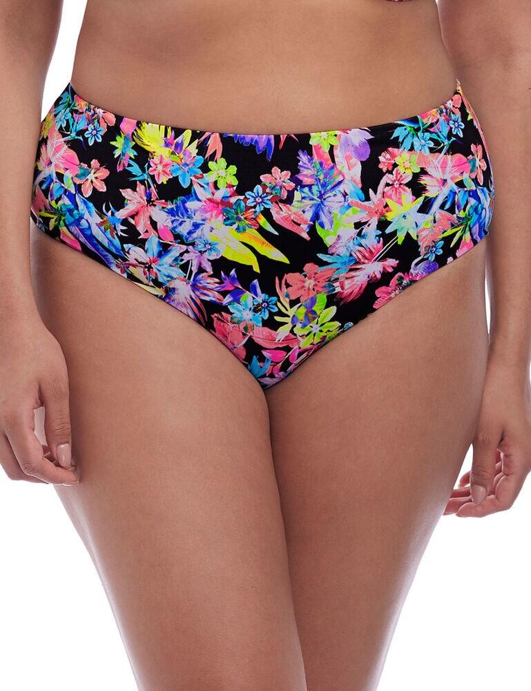 7174 Elomi Electroflower Bikini Brief - 7174 Black