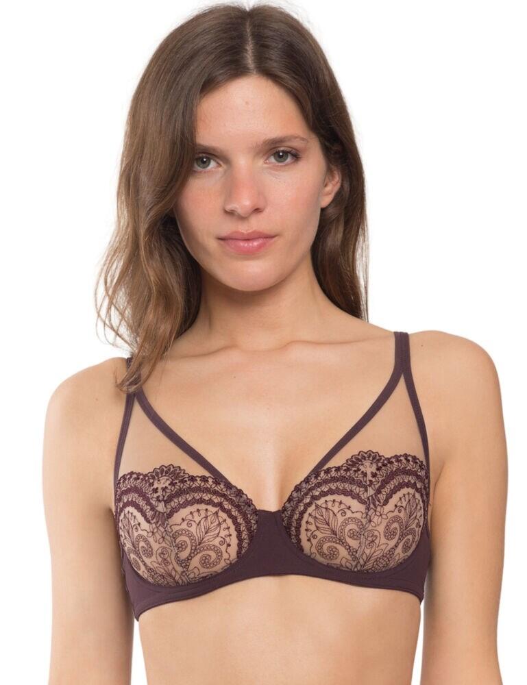 18033 Maison Lejaby Tatoo Underwired Full Cup Bra - 18033 Obscur