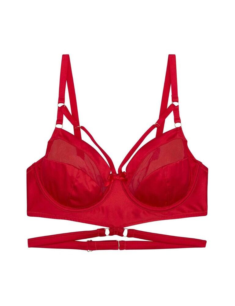 PPCC3146R Playful Promises Madeleine Bondage Bra Curve - PPCC3146R Red