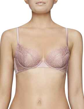 LIL-006-04 Muse By Coco de Mer Lily Plunge Bra - LIL-006-04 Blossom