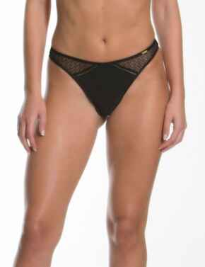 16906 Gossard Graphic Luxe Thong - 16906 Black