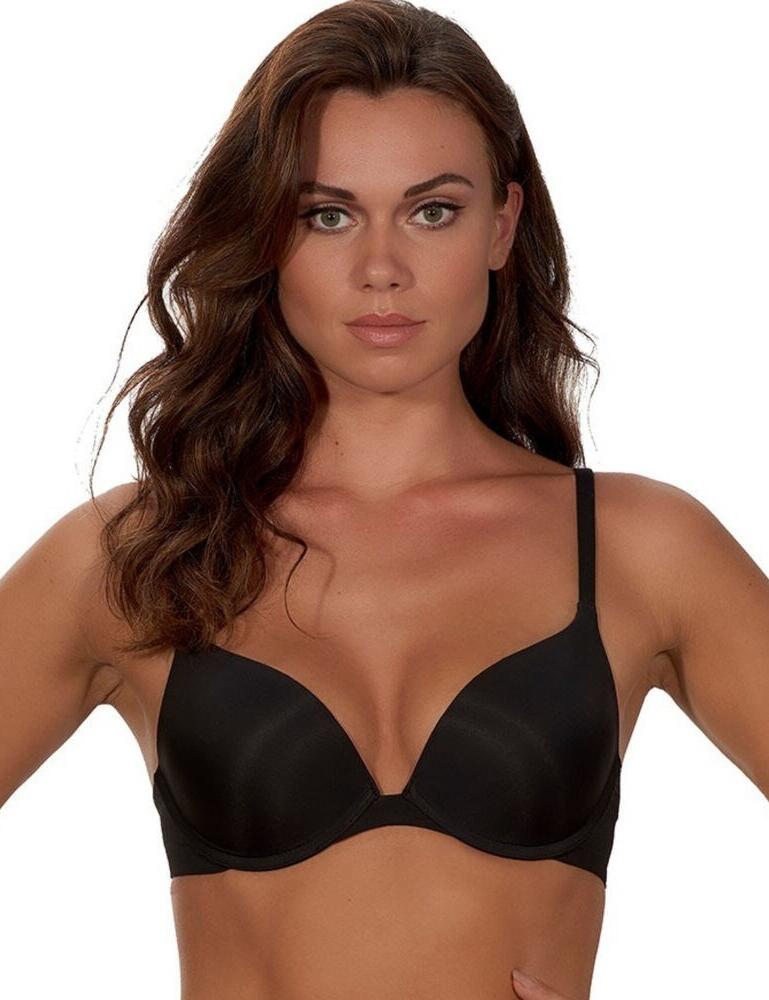 AFTER EDEN BRA WITH LACE WITHOUT REINFORCEMENT / BEIGE- BLACK 
