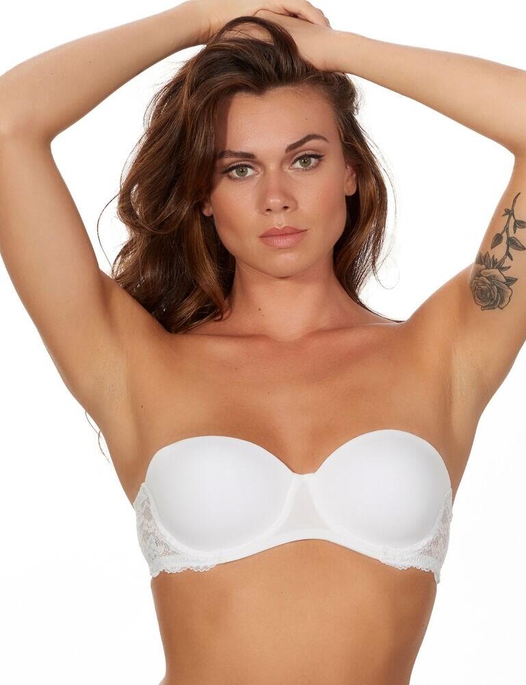 Lingerie - White two way boost 'After Eden' lace bras with gel