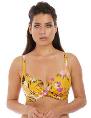 6950 Fantasie Florida Keys Wrap Front Full Cup Bikini Top - 6950 Nectar