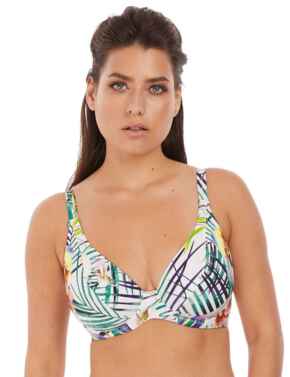 6921 Fantasie Playa Blanca Plunge Bikini Top - 6921 Multi