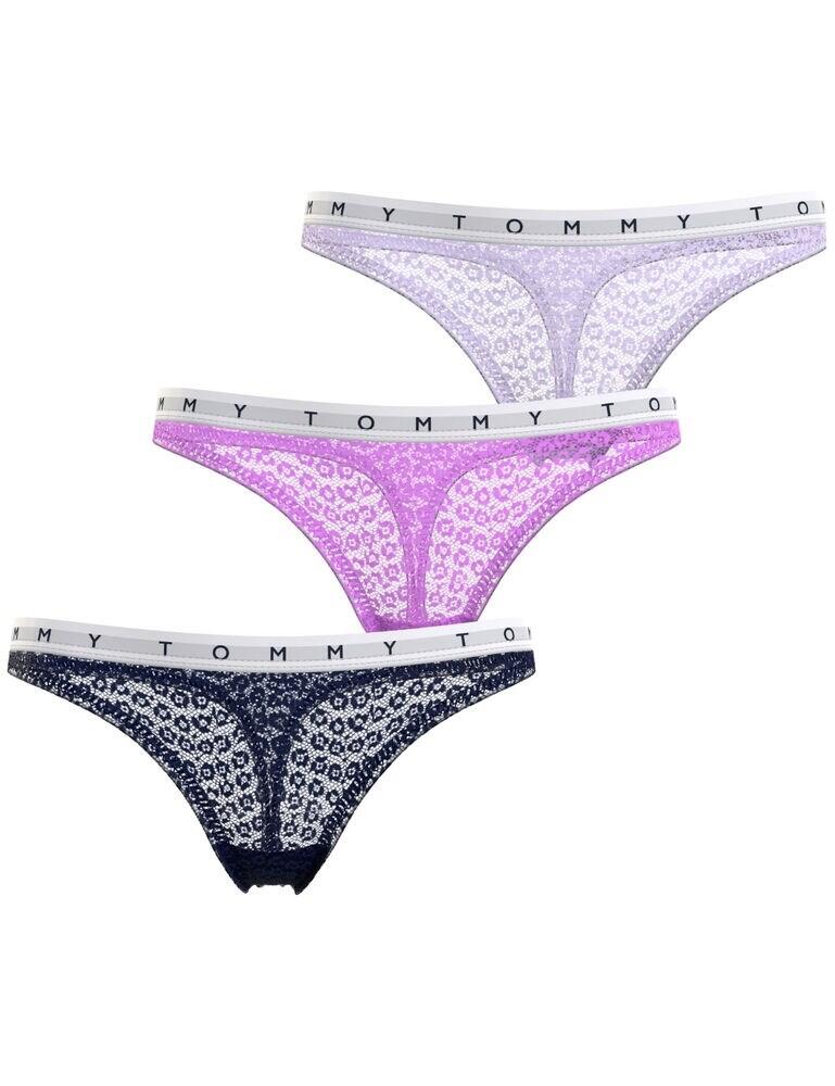 UW0UW02524 Tommy Hilfiger Thong 3 Pack - UW0UW02524 Desert Sky/Cosmic Lilac/Lilac Ice