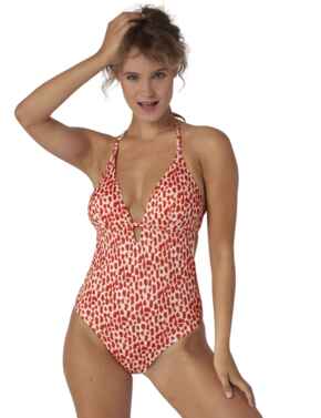 10207672 Sloggi Women Shore Koh Tachai One Piece Swimsuit - 10207672 Pink/Light Combination