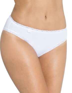 10167199 Sloggi 24/7 Cotton Lace Tai Brief 3 Pack - 10167199 White