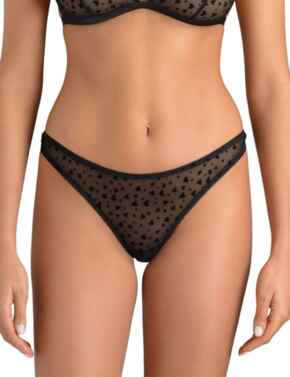 AUD-015-01 Muse by Coco De Mer Audrey Thong - AUD-015-01 Black