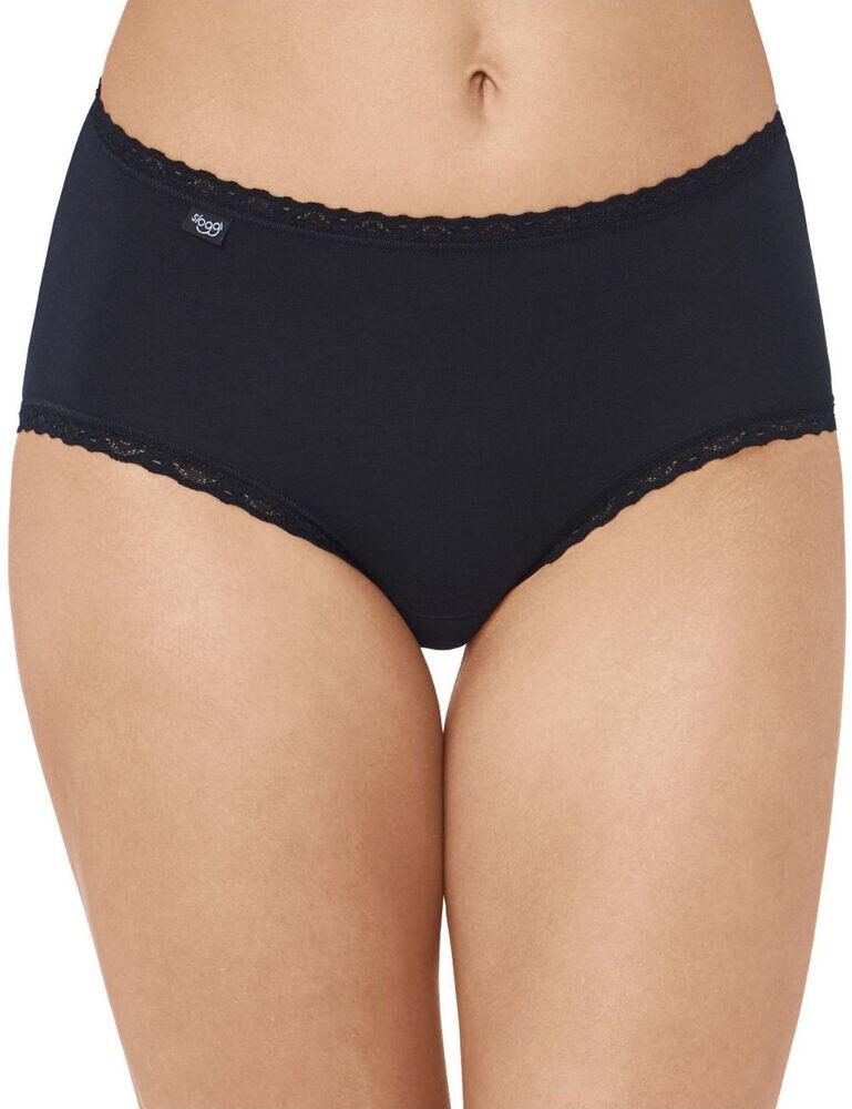 10167194 Sloggi 24/7 Cotton Lace Midi Brief  - 10167194 Black