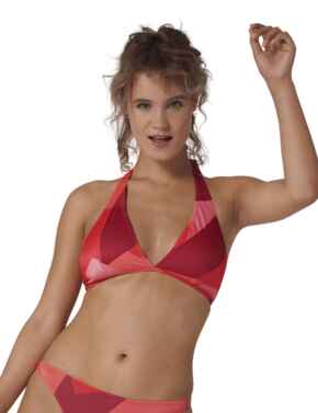 10207669 Sloggi Women Shore Kiritimati Triangle Bikini Top - 10207669 Red/Light Combination