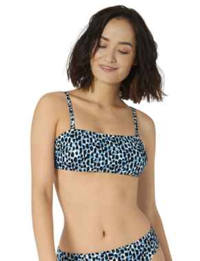 10207685 Sloggi Women Shore Koh Tachai Bandeau Bikini Top - 10207685 Blue/Dark Combination
