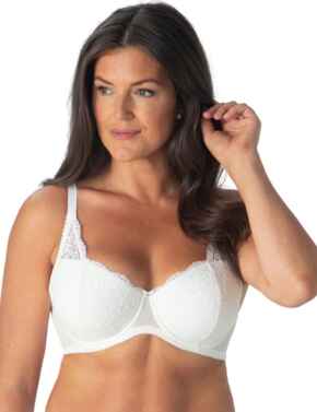 Charnos Rosalind Bra 165010 Underwired Non Padded Full Cup Lace Secret  Support, Black, 32C : : Fashion