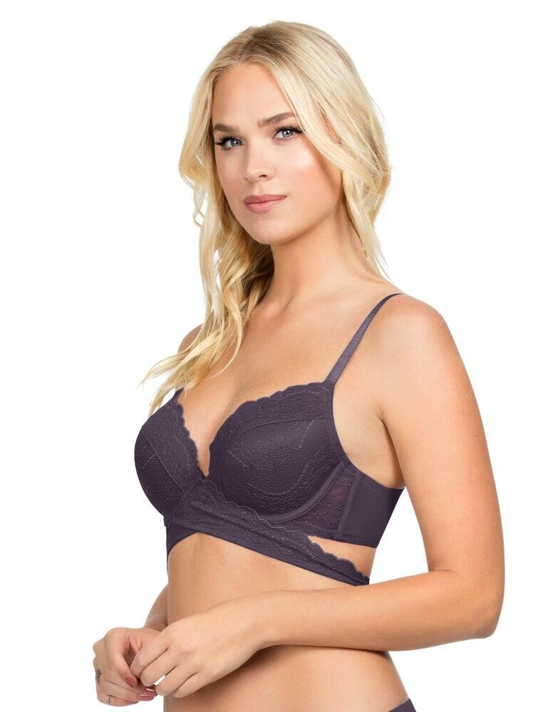 Parfait Amour Padded Plunge Bra in Aubergine