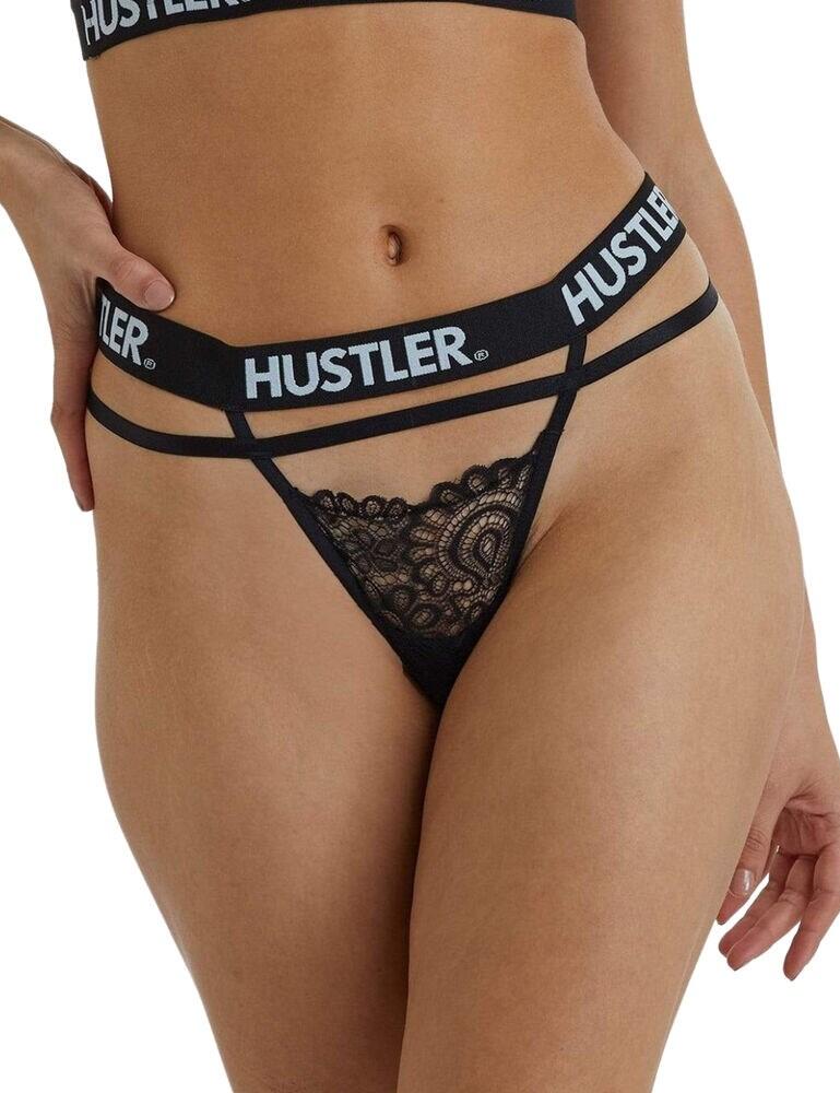  Playful Promises Hustler Lace Thong Black