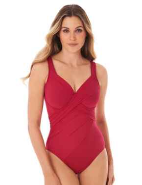 Figleaves Miraclesuit Revele Rock Solid Control Swimsuit Grenadine 