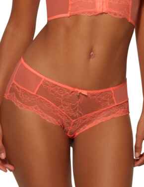 Gossard Superboost Lace Short in Neon Coral