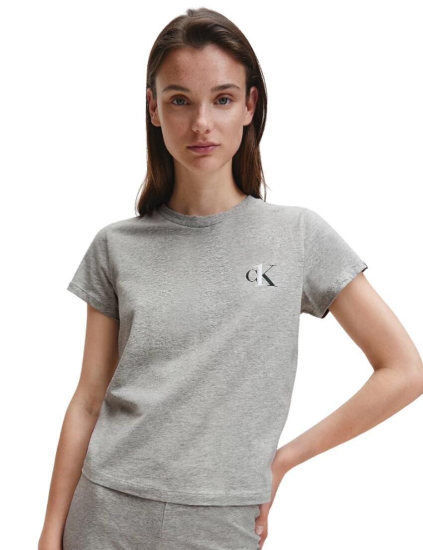 Calvin Klein CK One Lounge Crew Neck T-Shirt in Grey Heather