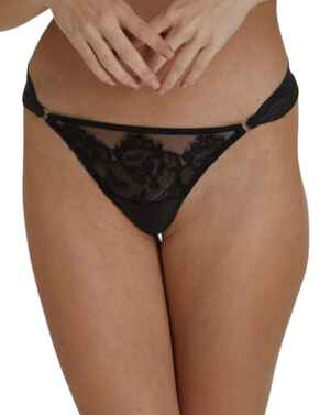 Playful Promises Annelise Lace Thong Black