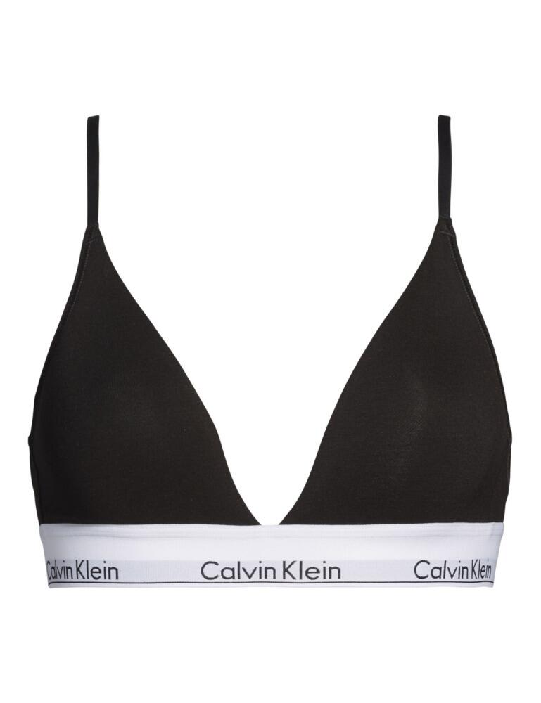 000QF5650E Calvin Klein Modern Cotton Padded Triangle Bra - QF5650E Black