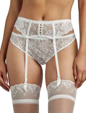 Aubade Pour Toujours Suspender Belt in Opale