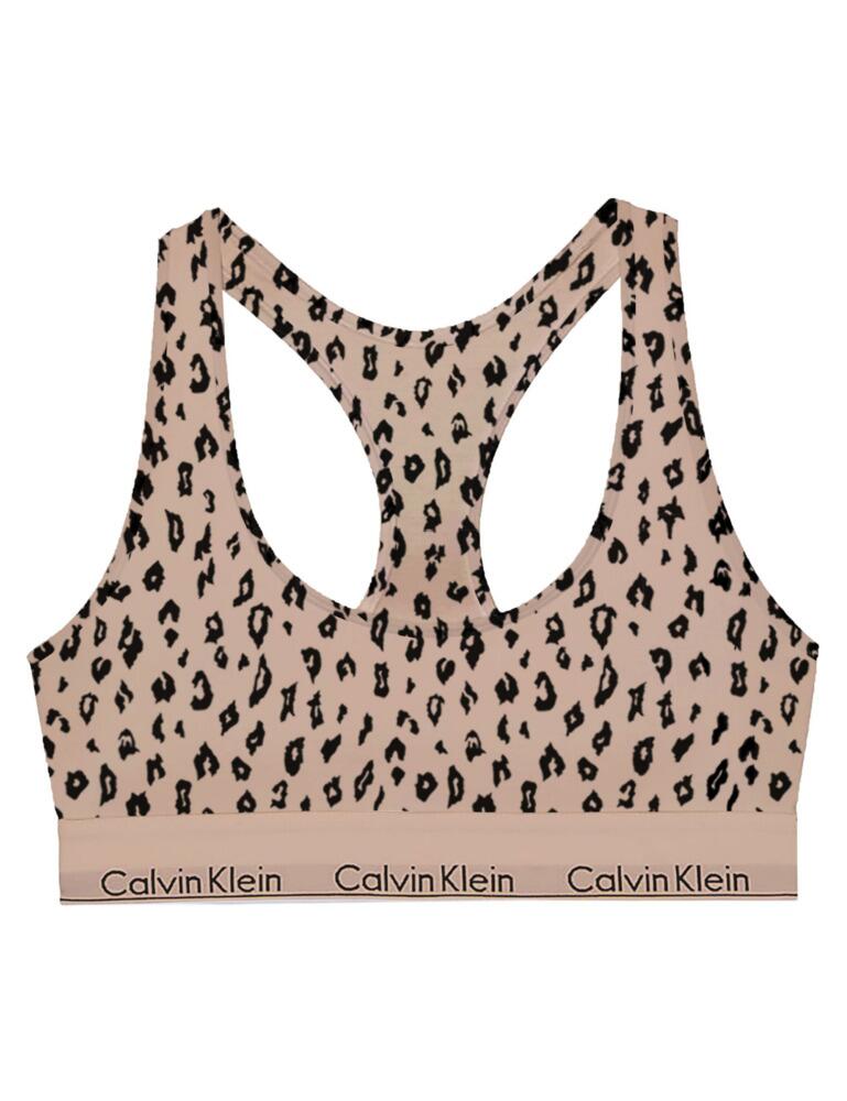 Calvin Klein Modern Cotton Bralette Savannah Cheetah/Honey Almond