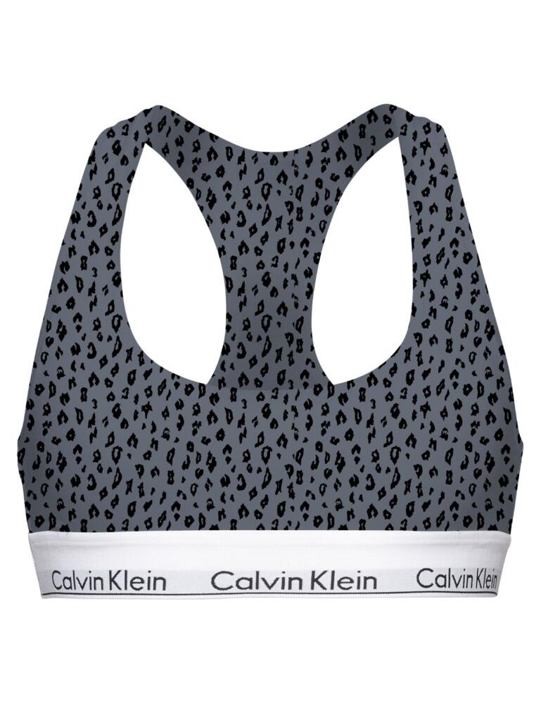 Calvin Klein Modern Cotton Bralette Savannah Cheetah/Pewter