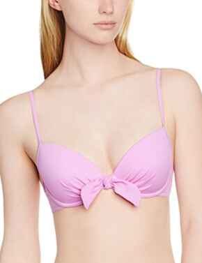 Lepel Iris Padded Plunge Bra - Lipstick Red - 30B Available at The
