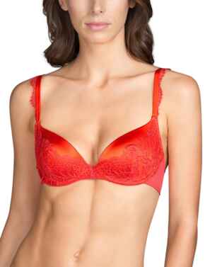 3309316 Andres Sarda LOVE Padded Deep Plunge Bra - 3309316 Spicy Berry