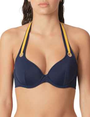 1001516 Marie Jo Claudia Padded Plunge Bikini Top - 1001516 Water Blue
