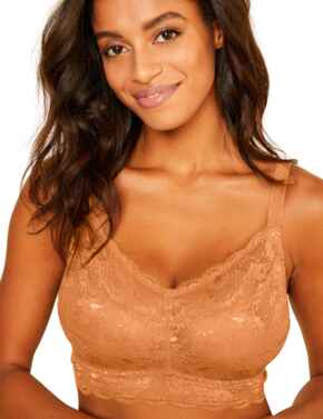 Never Say Never Plungie Longline Bralette Pink Terracotta S by Cosabella