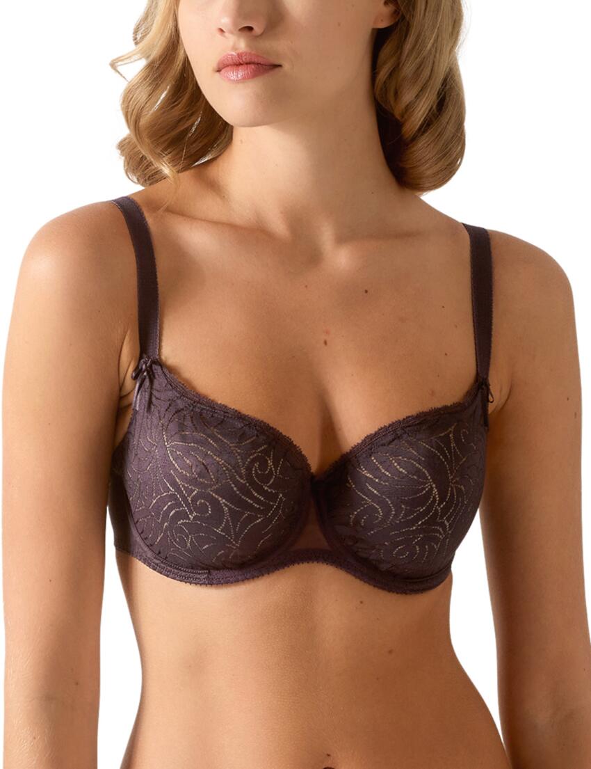 08173 Empreinte Verity Seamless Low-Neck Bra Ardoise