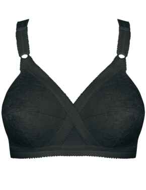 Playtex Cross Your Heart Non-Wired Bra Black 